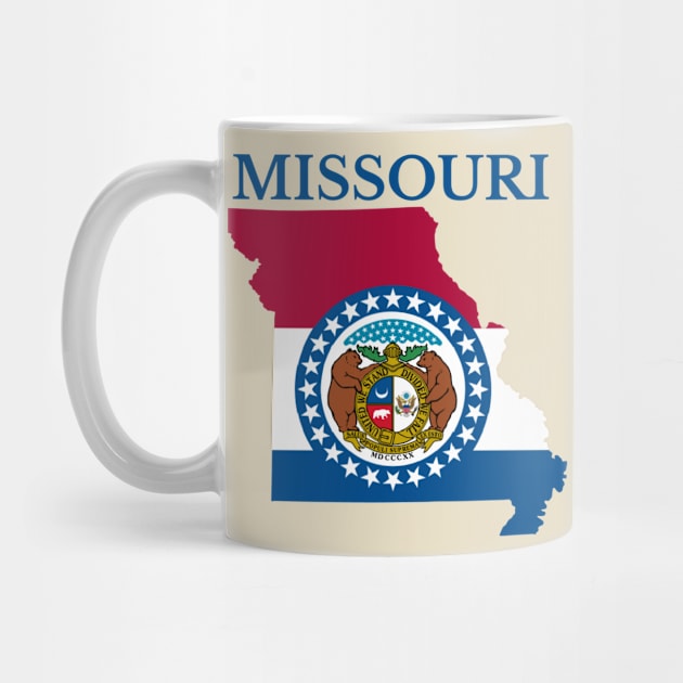 Missouri Map Flag by maro_00